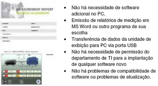 Alinhamento a Laser - Vaibro Lign Pro - Sistema de Descarga de Dados PLUG-IN